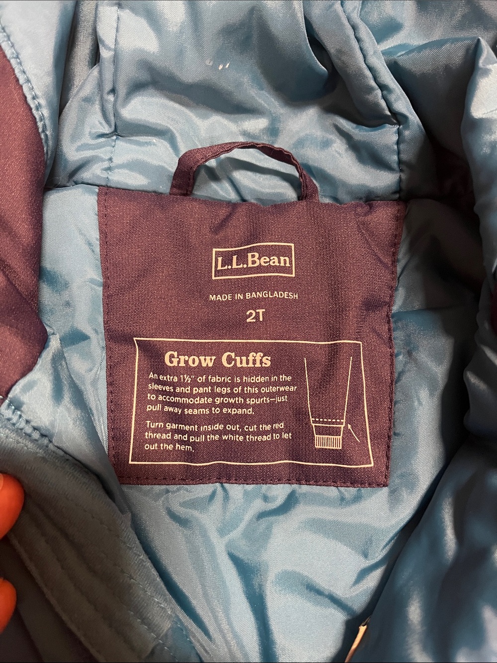 L.L. Bean Blue and Navy Toddler Snow suit - Picture 2 of 10